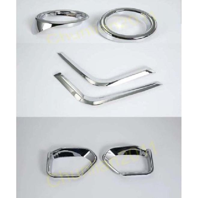 Front + Rear Fog Light Cover Trim for 2018- Subaru XV 6PCS Foglight Set