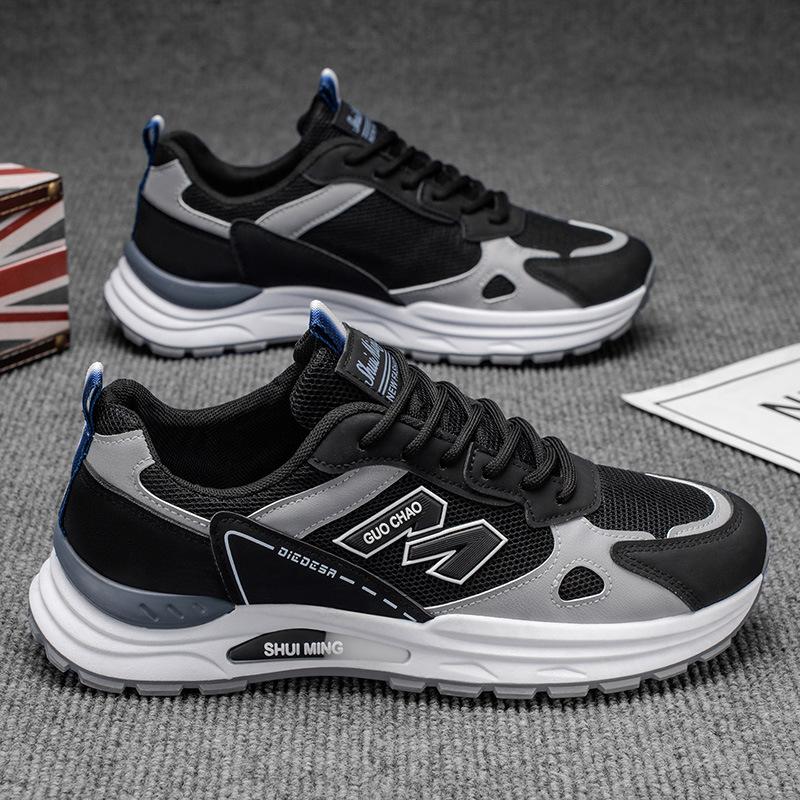 

Men s shoes mesh breathable new shoes men s running breathable non-slip soft-soled sports shoes lightweight and versatile casual shoes 44