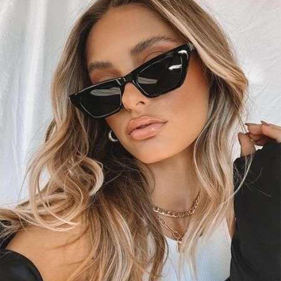 Vintage Cat Eye Sunglasses Women Square Small Frame Sun Glasses Female Brand Designer Retro Cateye Shades Fashion Uv400