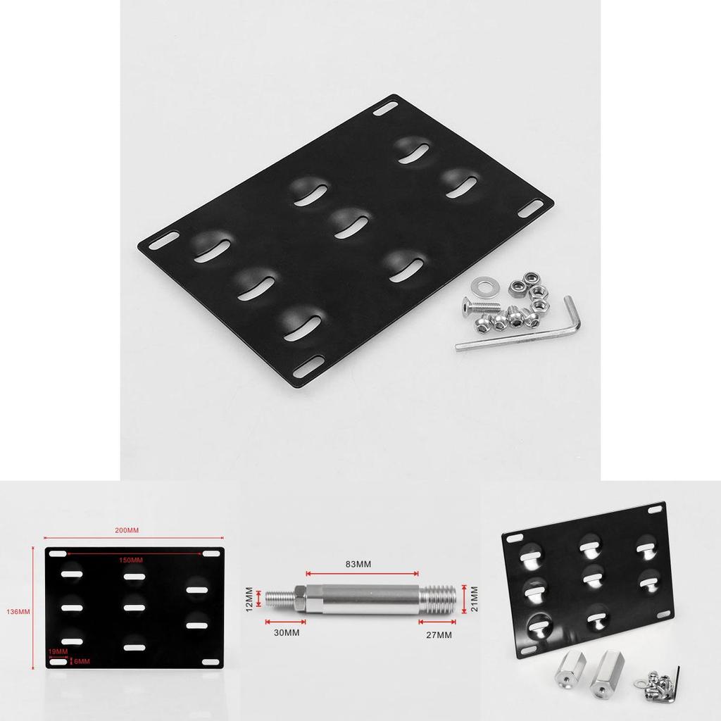 Mount License Plate Bracket Bumper Tow Hook For Mercedes C E S M Glk Gla Class