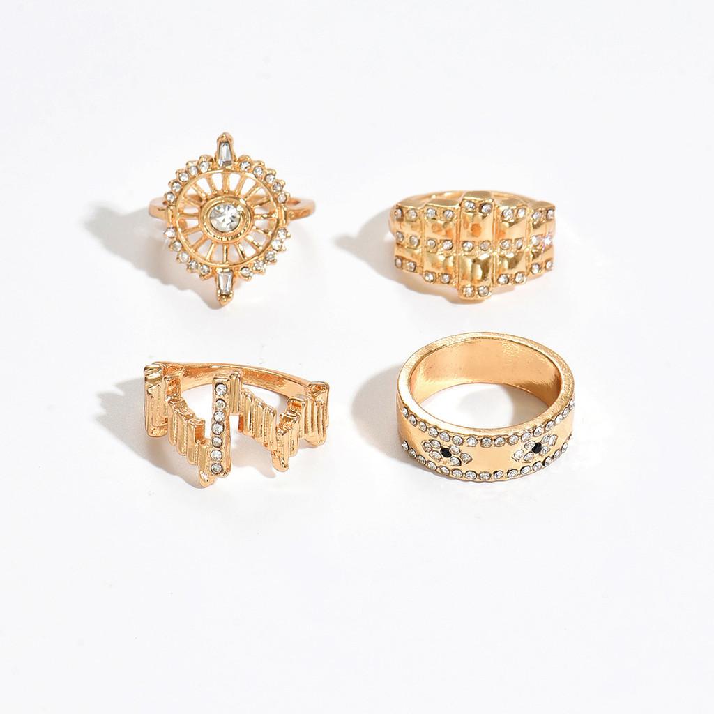 

Geometric Sun Shape Jewelry Set With Rhinestones For Women Fashion Accessories