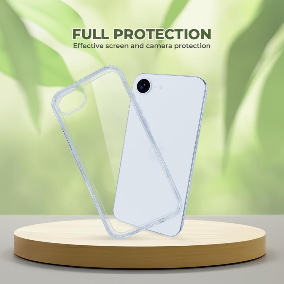 phone Case Silicone Gel Protective Slim Bumper Soft Phone Cover - Crystal Clear Transparent