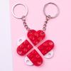 Keychain Couples Key Ring Blocks Show Love for Valentine's Day Anniversaries Birthdays Gifts for Boyfriend Girlfriend