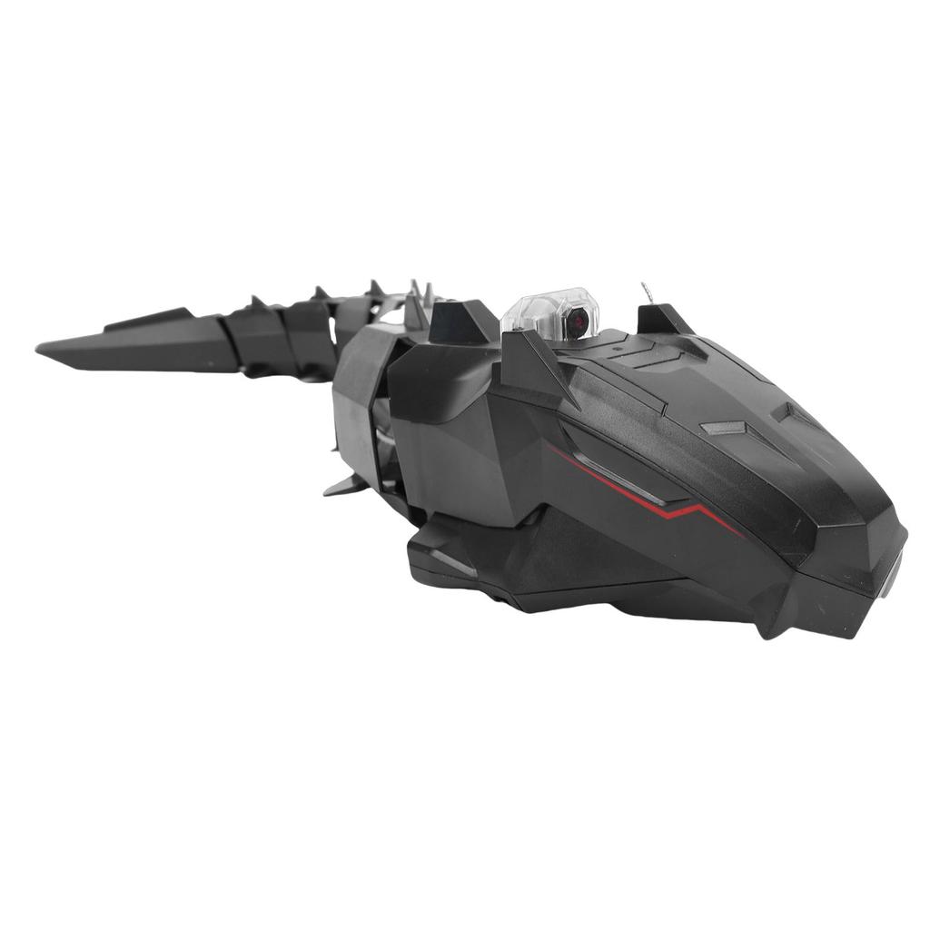 RC Snake Boat with Camera 1080P HD USB 2.4GHz Remote Control Boat Electric Toy with APP for Pools and Lakes Black