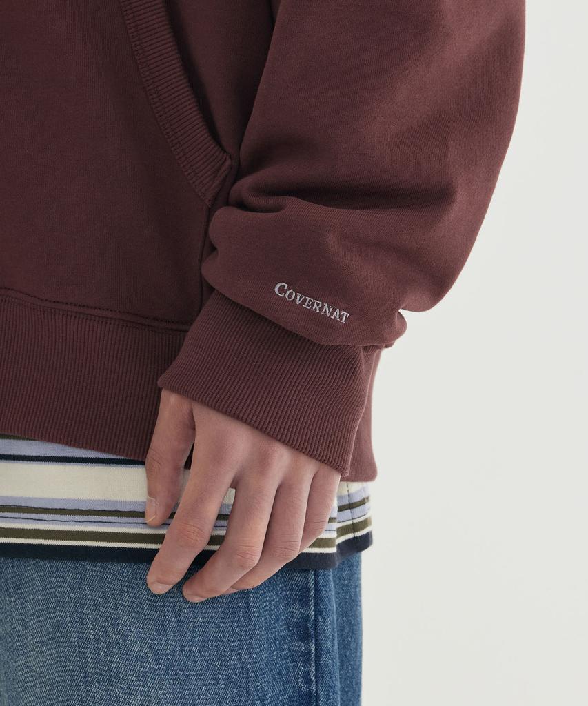 Covernat C Logo Zip-Up Hoodie Black