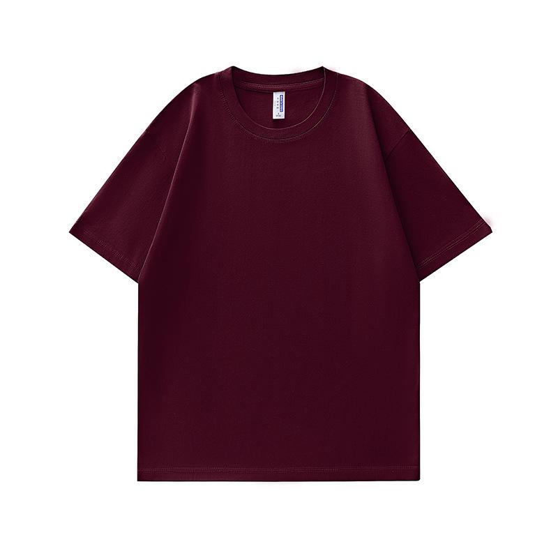 

Унисекс футболка с коротким рукавом из 100% хлопка, 260 г/м², круглый вырез, свободный крой, повседневный стиль XL 130-155