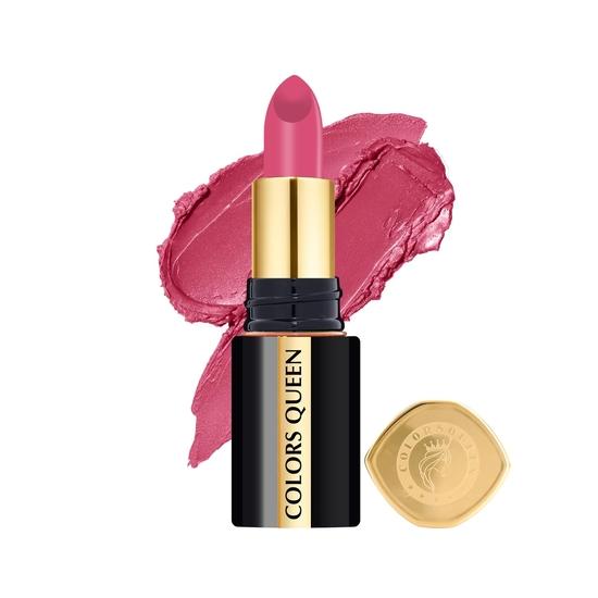 Colors Queen Luxury Matte Non Transfer Lipstick - 03 Dusty Pink, 4g | Highly Pigmented, Single Stroke Application, Ultra Matte Long Lasting