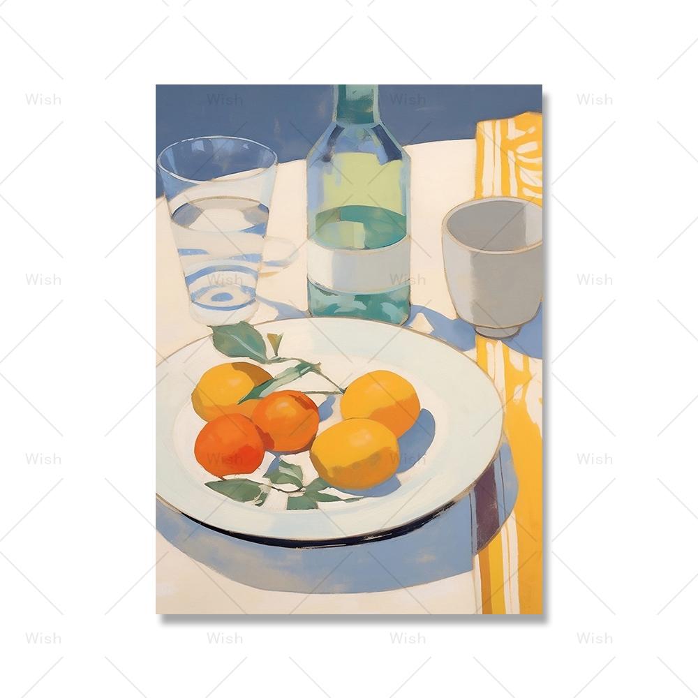 

Фрукты Еда Печать Обеденный Натюрморт Плакат Холст Кухня Искусство Живопись Подсолнух Ваза Винные Настенные Картины Для Декора Столовой 21x30cm No Framed