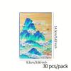 30 pcs/boxed Chinese style Oil painting style creative birthday es gift message card postcard