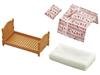 Sylvanian Families Furniture [Single Bed] Ka-523 ST Mark Certified, Ages 3 and Up, Toy Dollhouse, Sylvanian Families, EPOCH
