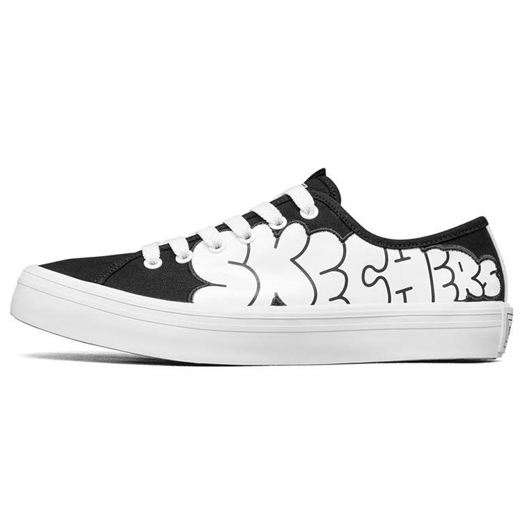 (WMNS) Jeremyville x Skechers V Lites Low-Top Sneakers Black/White Women s 66666301-BKW EU 36