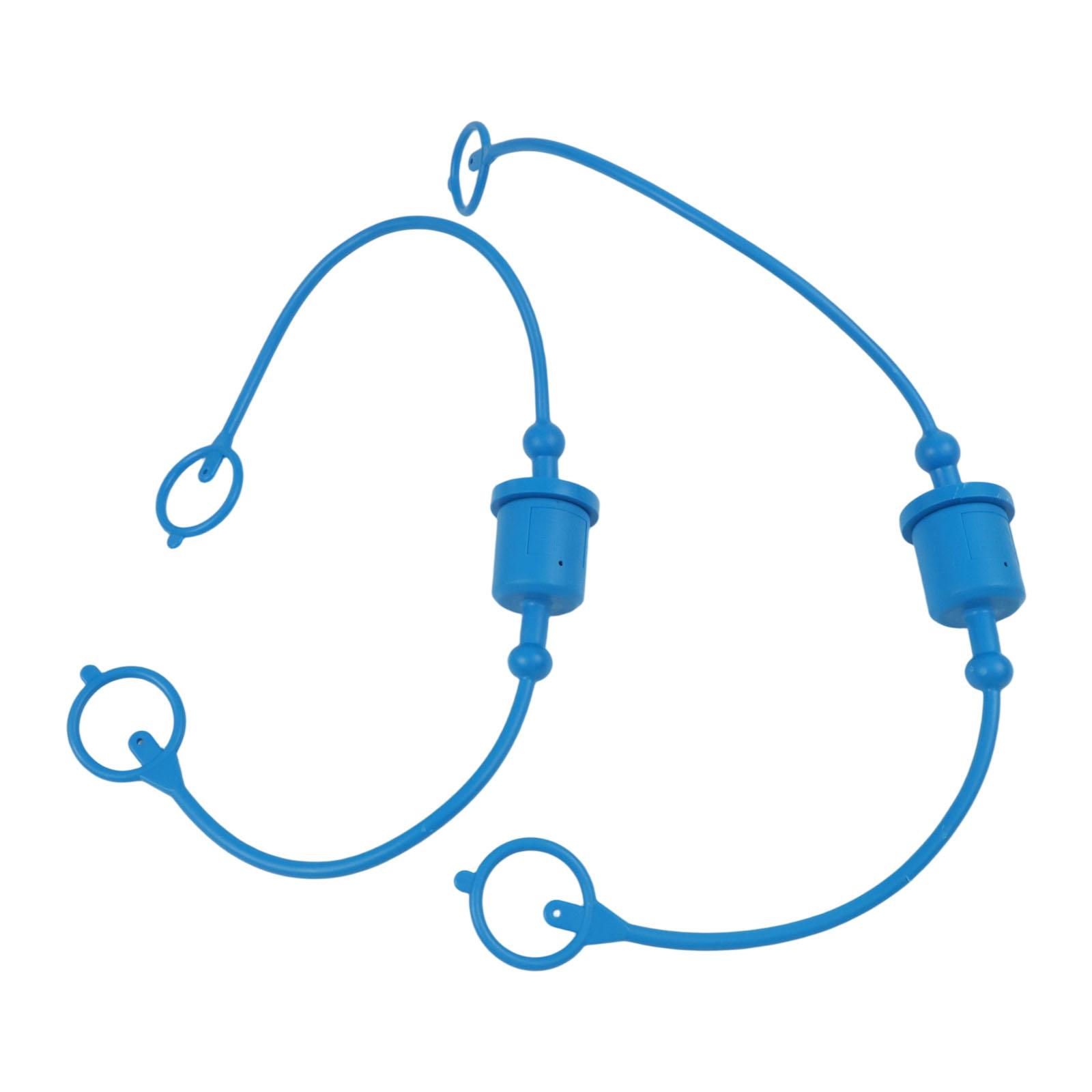 2 Set 1/2 Hydraulic Quick Disconnect Fitting Dust Cap For ISO-A Hydraulic Coupler Hydraulic Quick  Connector Coupling Dust Cover синий