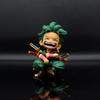 12cm Anime Figure One Piece Monkey D Luffy Roronoa Zoro Kawaii Toys Q Figural Nendoroid Car Decoration PVC Model Fans Gifts