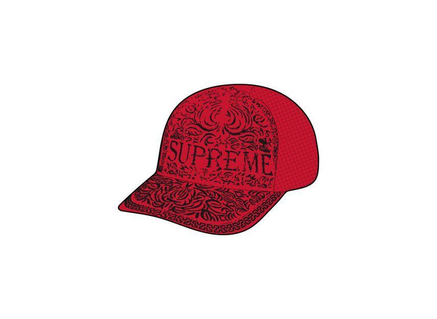 Supreme Vaquero Mesh Back 5-Panel Red One-Size