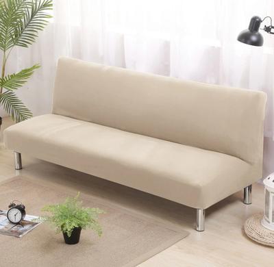 Solid Color Armless Sofa Cover All-Inclusive Sofa Bed Cover Washable Dust-Proof Sofa Protective Case For Living Room Home Decor