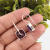 Amethyst Gemstone Silver Earrings, 925 Solid Sterling Silver Earrings For Gift, Handmade Beautiful Silver Earrings For Wedding Gift