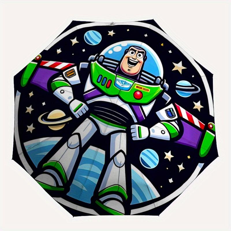 

1pc Buzz Lightyear 8-Rib Automatic Folding Umbrella, Portable & Foldable, All-Season Portable Umbrella for Women & Men yy250731156