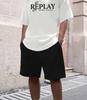 Men's 2-Piece Tracksuit Set Trendy Short Sleeve T-Shirt and Shorts Streetwear