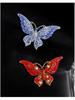 Broche Papillon en Cristal Élégant - Accessoire de Luxe Polyvalent pour Femmes pour Manteaux, Corsages et Chaussures