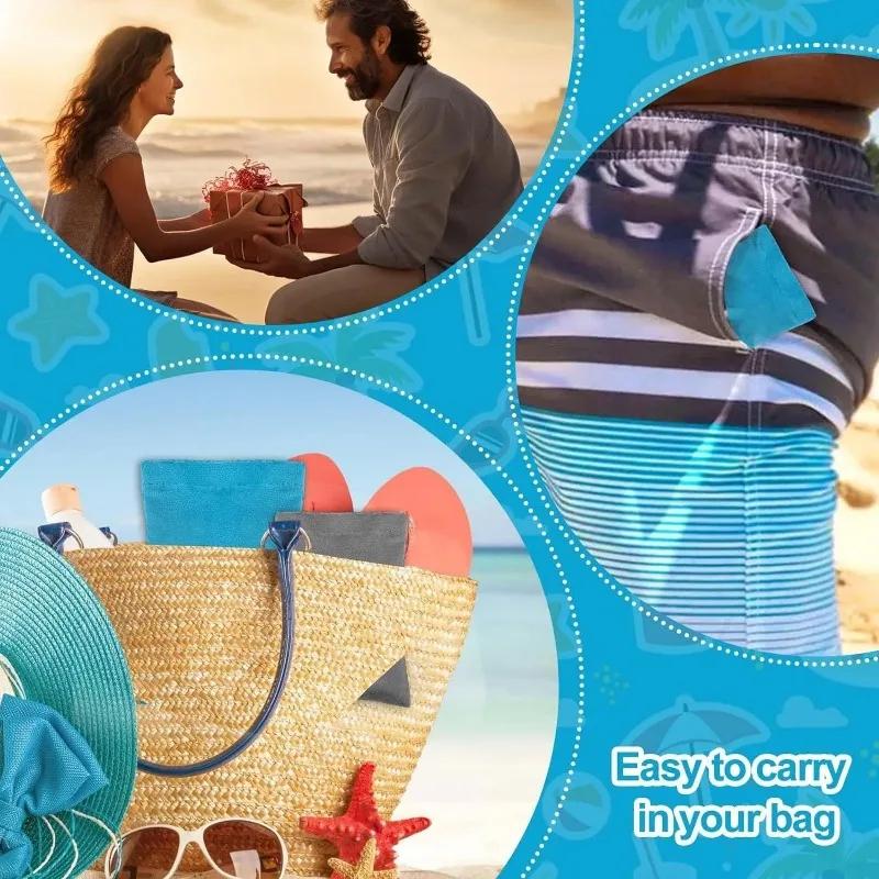 Outdoor Beach Sand Removal Bag Sand Remover For Sand Removal Beach Holiday Camping Remove Sand Dust Towel Scrubby Towel Tools