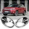 2Pcs Car Front Headlight Fog Lamp Cover Trim Frame Moulding for Suzuki Vitara 16 18
