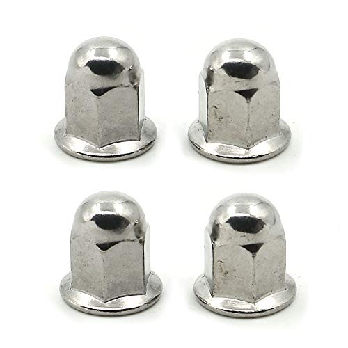 

Alpha Rider 4 шт. M8 8 мм P1.25 гайки для болтов с куполом, длинные фланцевые гайки, защитный колпачок, шестигранный винт, колпачок, гайка из стали с твердым хромовым покрытием