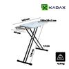 KADAX Deska Do Prasowania Składana Duża 120x38cm szeroka Standardowa Z Uchwytem