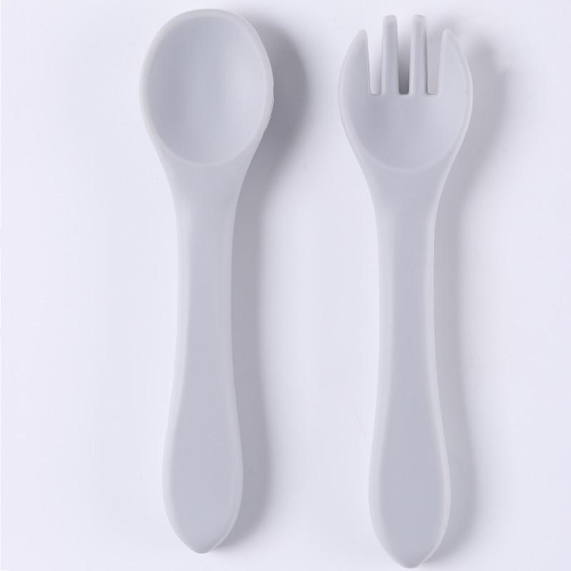 2pcs Mother and infant products infant spoon infant silicone soft spoon water feeding kids tableware complementary spoon