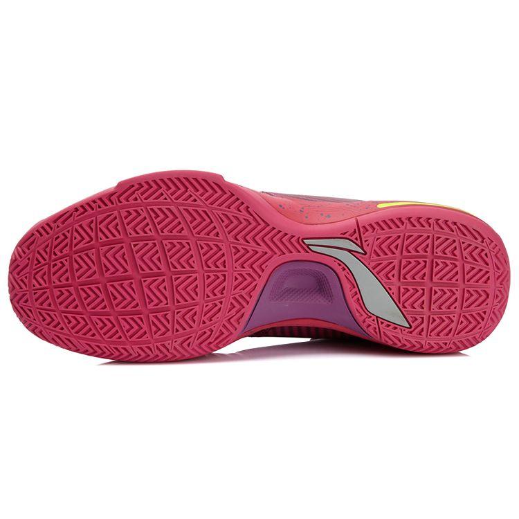 Li Ning Flash 1 Professional Competition Mid-Top Basketball Shoes Men Basketball Shoes Magenta ABAJ011-5