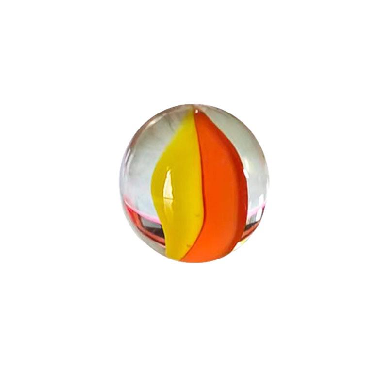Colored Eight-Petal Floral Glass Marbles, High Transparency, Sizes 14mm-25mm 14mm [kg/unit]