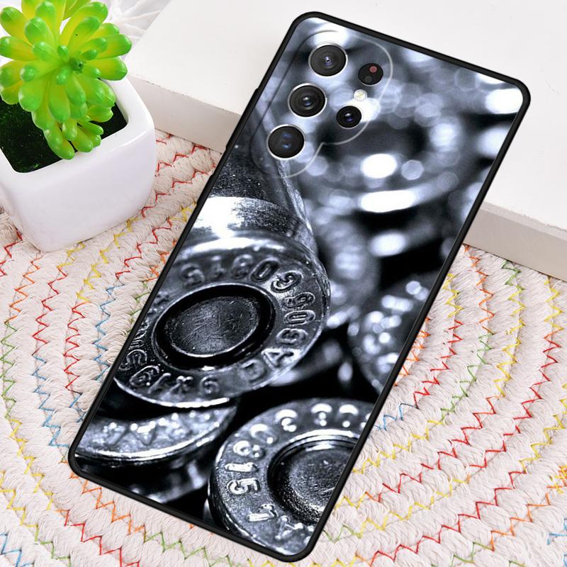 Military Gun Bullets Collage Silicone Phone Case For Samsung Galaxy note 10 pro S26 S25 S24 S23 S22 S21 Plus S25Ultra Capa Cover