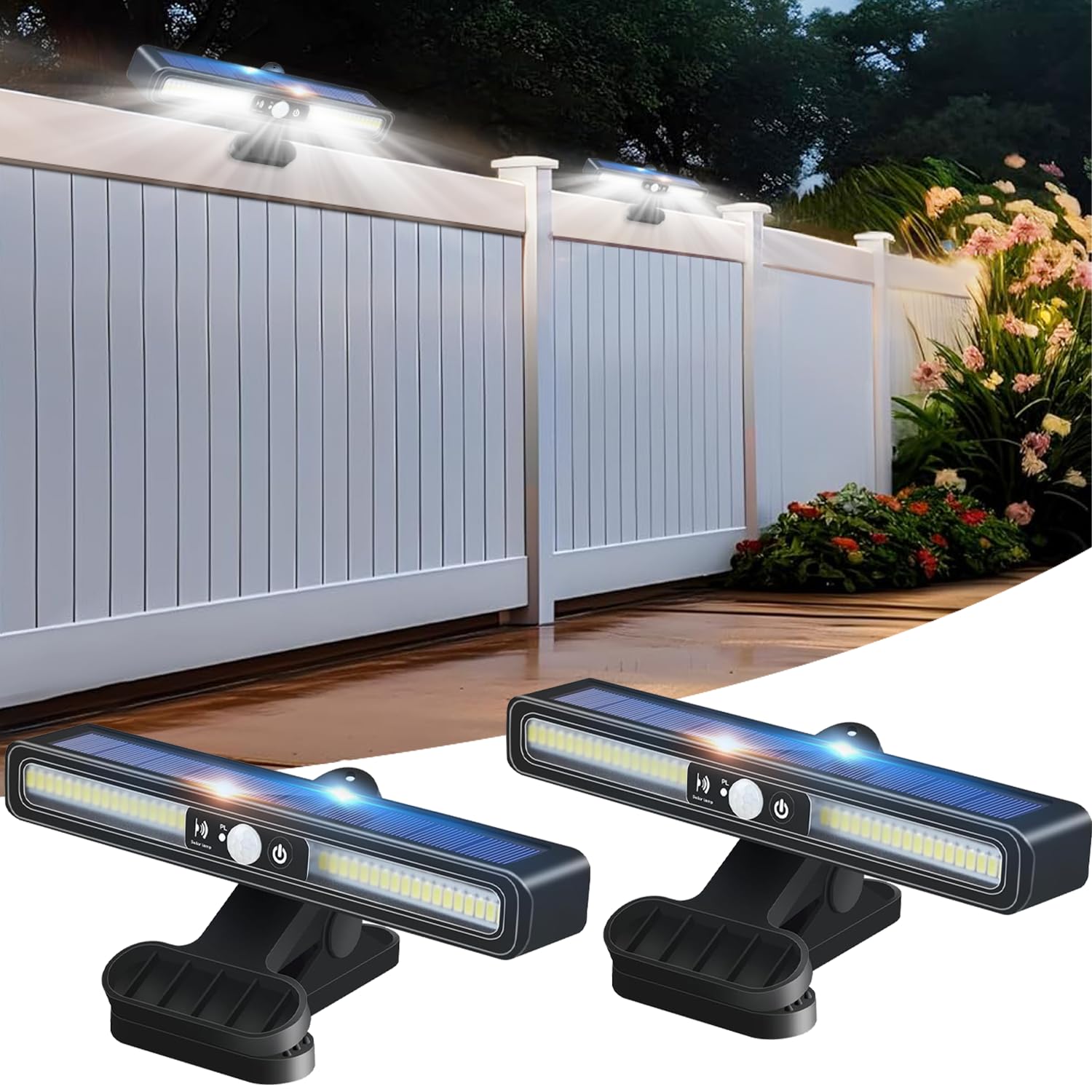 

Laiqianle Clip-on Solar Light, Outdoor, Waterproof, Sensor Light, 3 Lighting Modes, Automatic OnOff, No Electricity Costs, Easy Installation,
