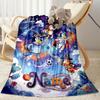 Rainbow Soccer Friends Customize Text Blanket Gift Personalized Blanket Soft Warm Cozy for Office Picnics Seaside Bedding Four Seasons Universal
