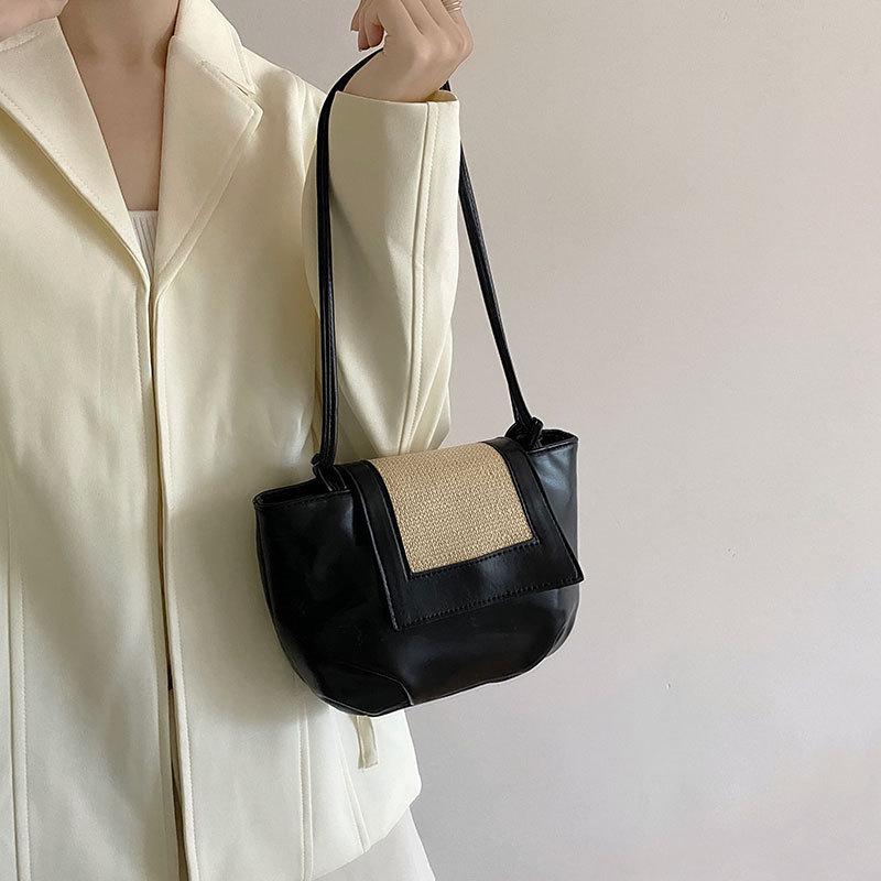 IELGY New Korean high quality solid color versatile shoulder bag
