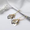 Long Hanging Earrings Triangular Dangle Earrings for Women Simple Personality Retro Fashion Style