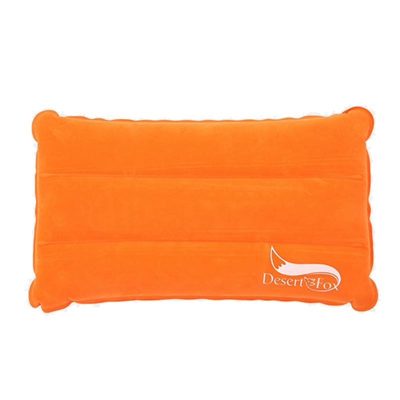 

Desert&Fox 1 шт. Надувная подушка для кемпинга, портативная складная двухсторонняя флокированная подушка для путешествий на открытом воздухе, складная, занимает мало места 42x24cm