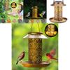 Charming Outdoor Solar Metal Hummingbird Feeder And Decorative Garden Light For Bird Feeding And Watering
