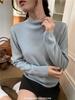 Women's Half-High Collar Knitted Sweater for Early Spring, Autumn, and Winter - 2024 Student Base Layer and Outerwear.