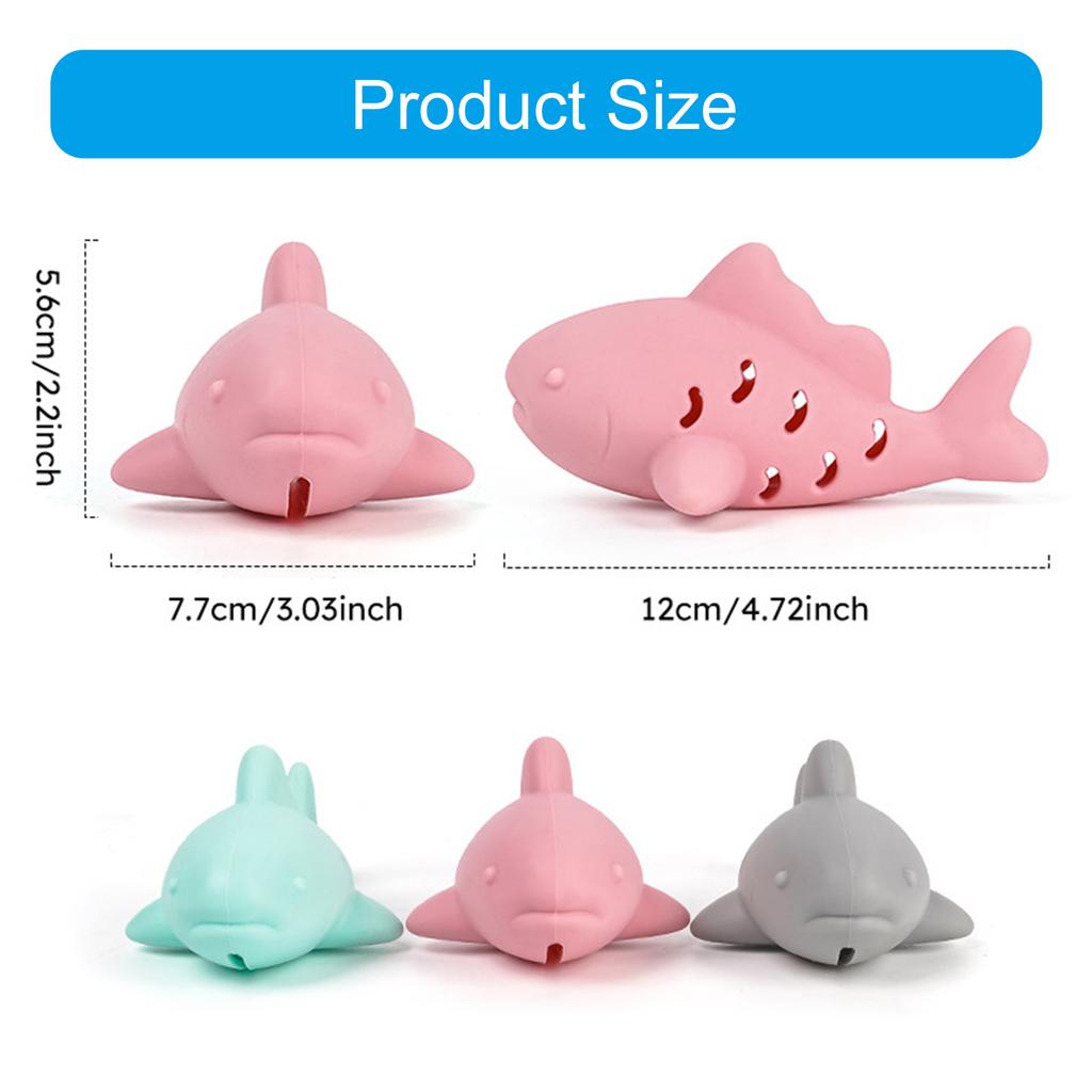 Silicone Fish Chew Toy For Cats Interactive Treat Dispenser Hunting Instinct Stimulation Boredom Relief Dental Health