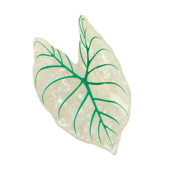 

Hair Clip Imitation Leaf Shape Acetic Acid Back Head Hair Claw Anti-slip Teeth Lightweight Colorfast Large Shark Hair Clamp Hair 7