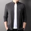 Men's 100% Pure Wool Zipper Cardigan Sweater