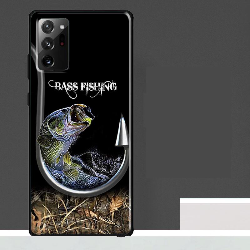 Largemouth Fishing Fish Hunting Hook Case For Samsung Galaxy S23 S24 S25 Ultra S9 S10 S20 S21 S22 Plus S23 FE S25 FE Phone Cover