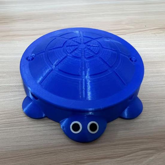 Mini Schildkröten-Sandkasten mit Deckel Sand Mini-Werkzeuge Zubehör 3D-gedruckte Schildkröte Sandaufbewahrungsbox Runder Behälter Kindersommer-Strandspielzeug