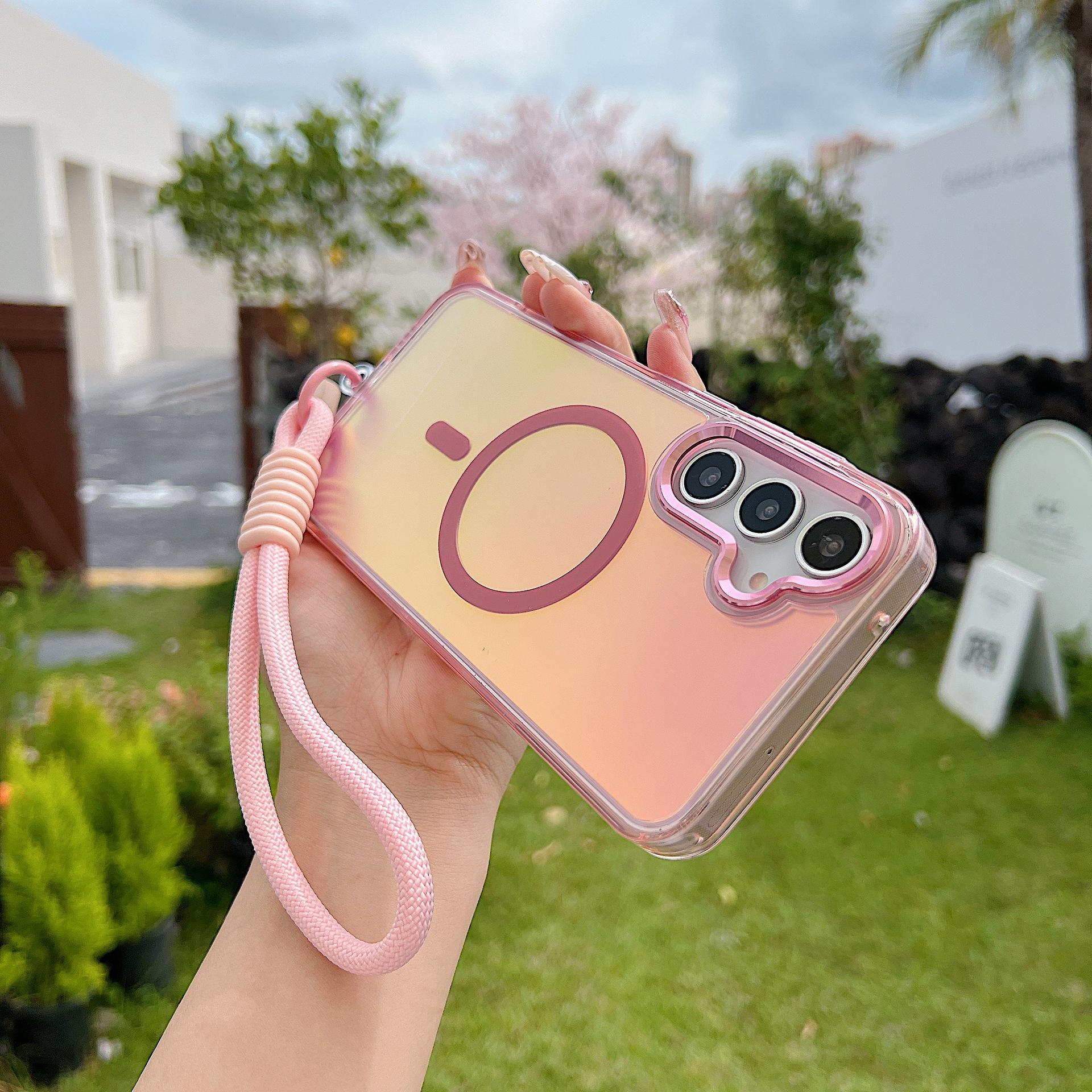 

Bright Chameleon Magnetic Suction Suitable for Samsung A56 Mobile Phone Case Colorful A55 A06 Full Cover Super Anti Fall SAM A36 5G Global