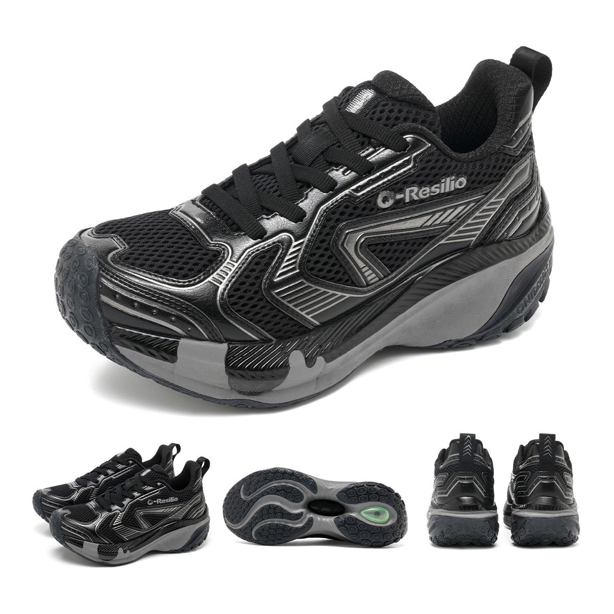 

onemix 2025 Кроссовки Daddy на платформе для женщин, универсальные кроссовки в стиле ретро для мужчин, амортизирующие зимние кроссовки для бега 35 чёрный