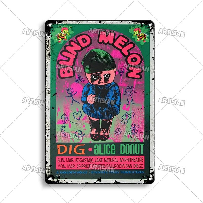 Rock & Roll  Retro Metal Plaque Rock Metal  Sign Music Vintage Plate  Weathered Bar Cafe Club Industrial Decor Retro Wall Plate