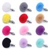 Anal Plug Rabbit Tail Role Play Stainless Steel Prostate Smooth Touch Metal Bunny Tail Sex Toys for Women Men Gay