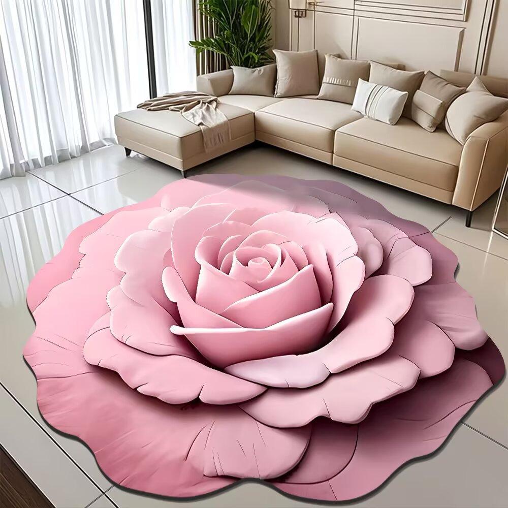 Peony Diatomaceous Earth Floor Mat – Stain-Resistant, Easy-to-Clean, Water-Absorbent Carpet for Bathroom/Entrance