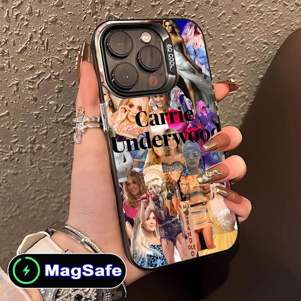 Carrie Underwood Mobile Phone Case for iPhone 17 16 15 14 13 12 11 Air Pro Max Plus MagSafe Translucent Colorful Cover Cover iPhone 11