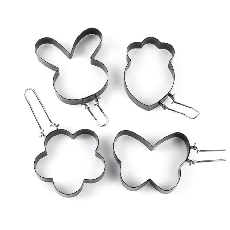 4 Pack Eggs Pancake Rings Stainless Steel Material for Fried Egg Kitchen Gadgets